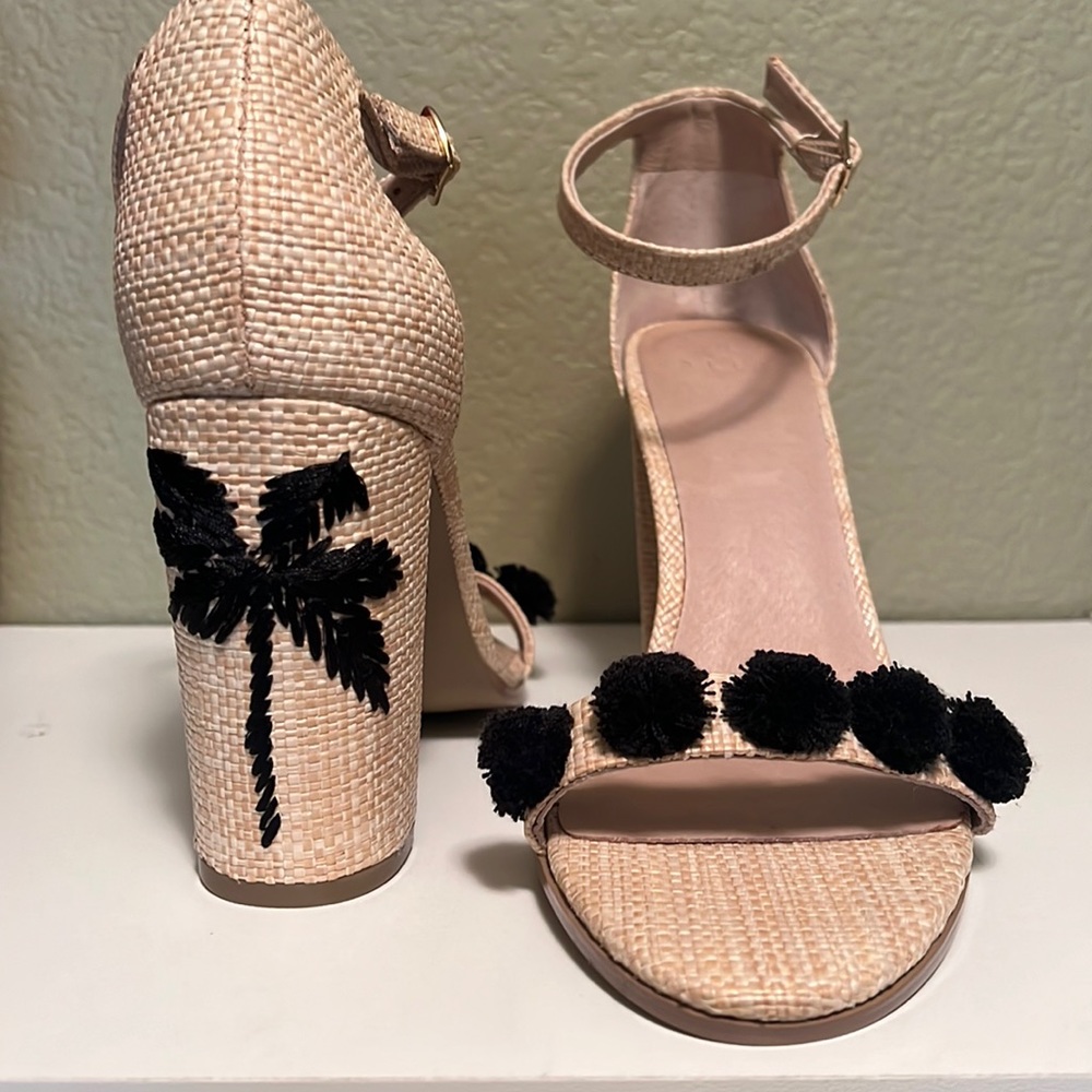 Brand New Alex+Alex palm tree block heel sandals size 8 1/2 #neverworn